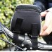Upgraded FOXNOV 5.5 Inch Bike Handlebar Bag Phone Holder with Headphone Jack for iPhone 6 6Plus 6S 5 5S Samsung Galaxy S6 S7 etc. 